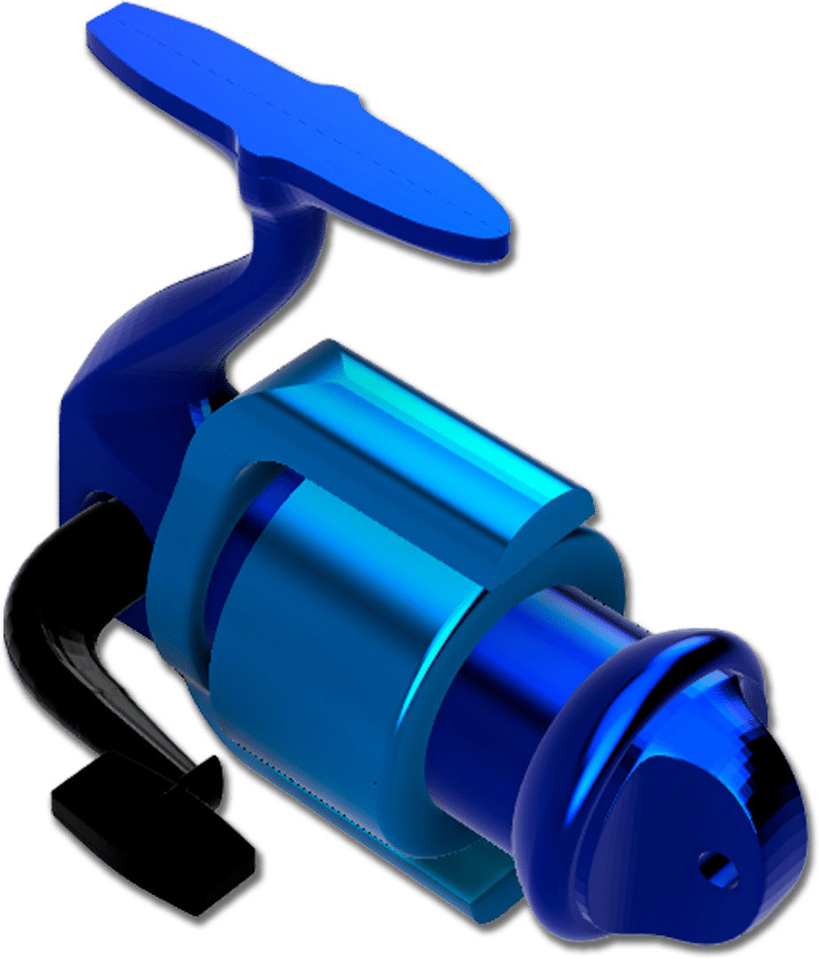 Carrete de pesca 3D