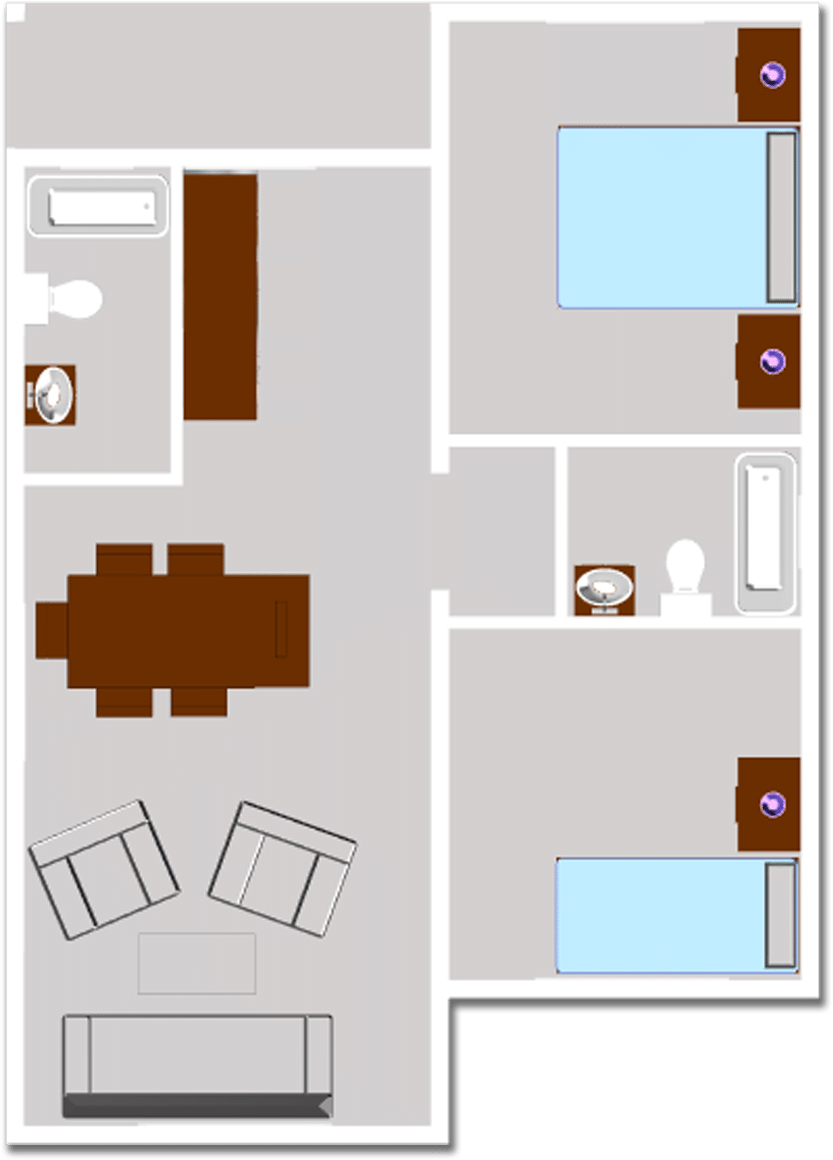 Plano piso piloto 3D